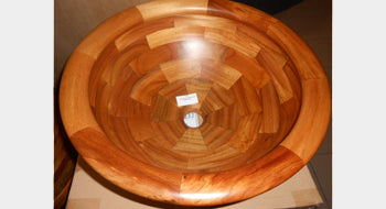 Vasque en Teck
