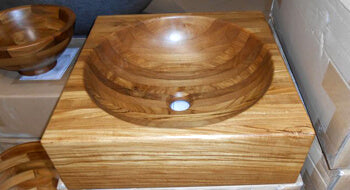 Vasque en Teck carrée