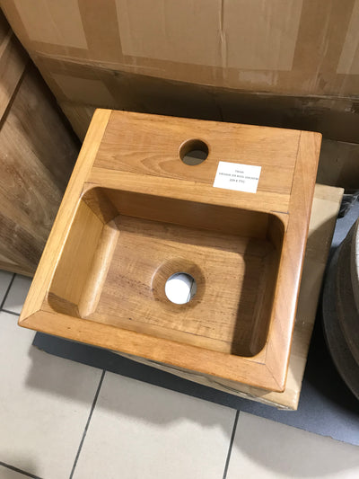 Vasque en Teck carrée