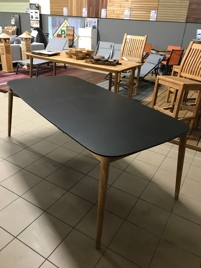 Table duranite noire + teck